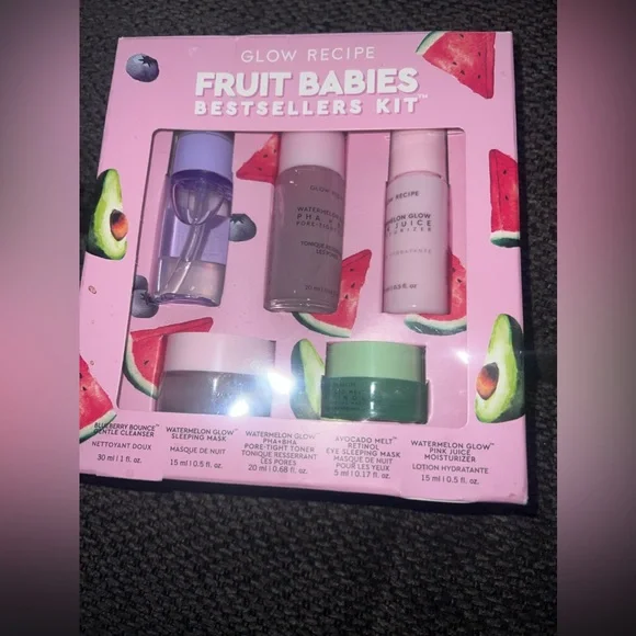 RARE Glow Recipe Original Fruit Babies Bestseller Set HTF Avocado Melt Blueberry - Picture 1 of 3